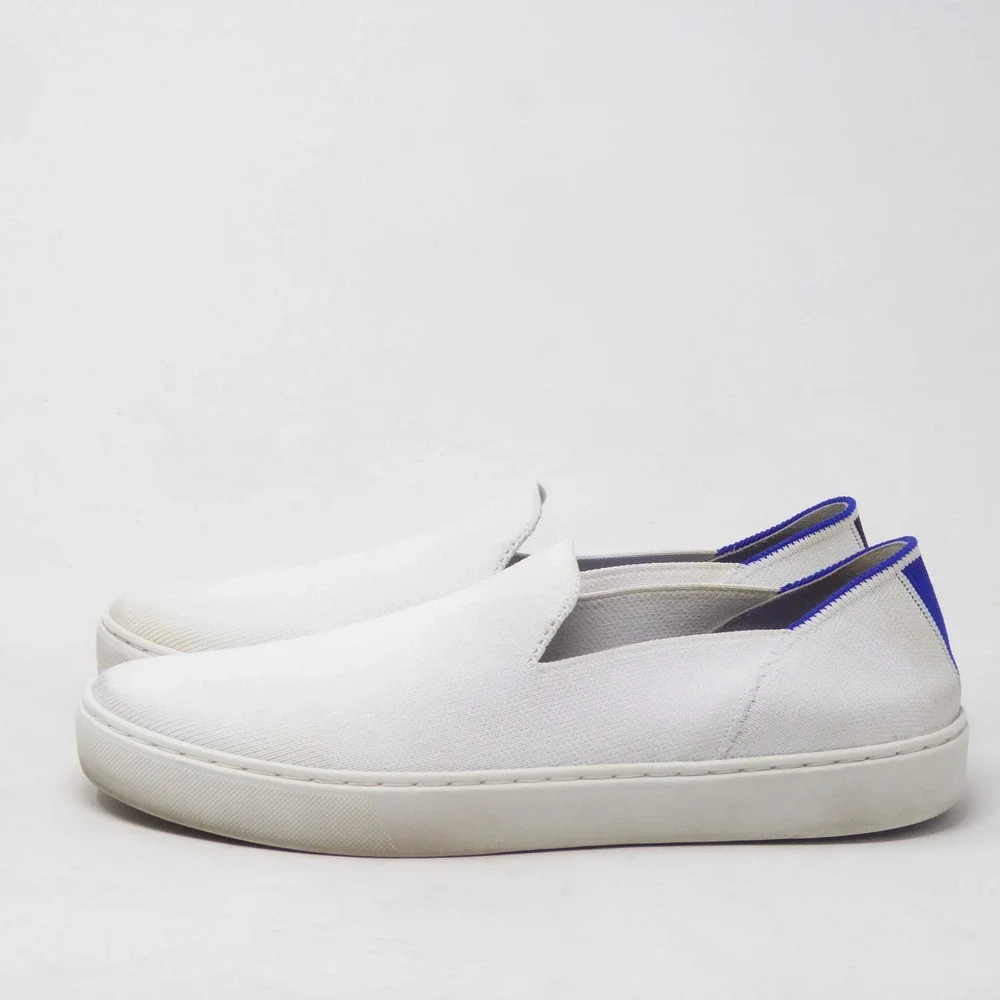 Rothy's Womens The Original Sneaker Bright White Slip On Shoes Size 10